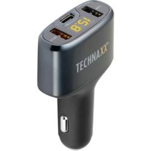 Adaptér do autozásuvky QC3.0 a USB-C-Port nabíječka do auta Technaxx Proudová zatížitelnost (max.)=3.4 A
