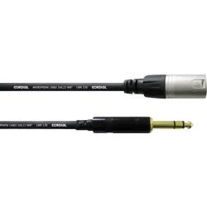 Mikrofonní kabel Cordial 1,5 m REAN XLR M/jack 6,3 mm černá XLR (M) / jack 6,3 mm