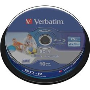 Blu-ray BD-R 25 GB Verbatim vřeteno, 43804, s potiskem, 10 ks