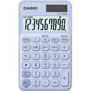 Casio SL-310UC-LB kapesní kalkulačka světle modrá Displej (počet míst): 10 solární napájení, na baterii (š x v x h) 70 x 8 x 118 mm