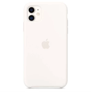 Kryt na mobil Apple Silicone Case pre iPhone 11 (MWVX2ZM/A) biely zadný kryt na mobil • pre telefóny Apple iPhone 11 • materiál silikón