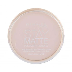 Rimmel London Stay Matte 14 g púder pre ženy poškodená krabička 002 Pink Blossom