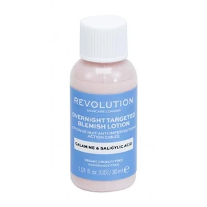 Revolution Skincare Overnight Targeted Blemish Lotion Calamine & Salicid Acid 30 ml lokálna starostlivosť pre ženy