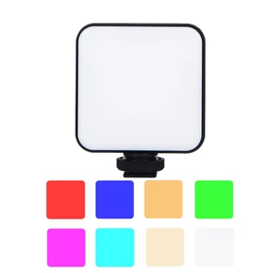 W64RGB Mobile Phone Vlog RGB Full Color LED Video Fill Light 2500-9000K Video Lamp Mini Fill Light for Smartphone Camera