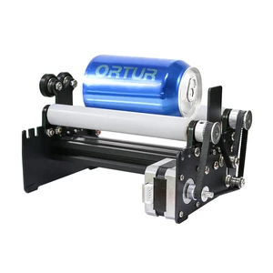 ORTUR YRR2.0-Aufero Laser Rotary Roller Z Axis Roller for Cylinder Engraving Cans Cups Bottles 360° Different Angles