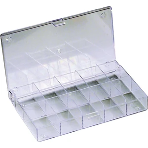 Hüfner Dübel  krabička na drobné súčiastky, (d x š x v) 164 x 31 x 101 mm, Priehradiek: 10, pevné rozčlenenie, 1 ks