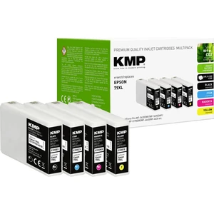 KMP Ink set náhradný Epson 79XL, T7901, T7902, T7903, T7904 kompatibilná  čierna, zelenomodrá, purpurová, žltá E220VX 16