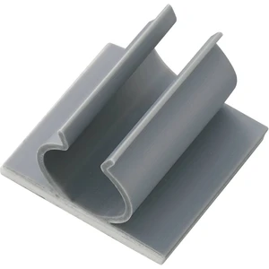 TRU COMPONENTS  úchytka samolepiaci 543379 Priemer káblového zväzku (rozsah) 12.70 mm (max)   sivá 1 ks