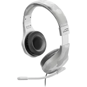 SpeedLink RAIDOR herný headset jack 3,5 mm káblový cez uši maskáčová, biela stereo