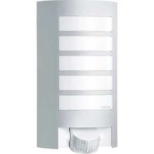 Steinel L 12 S 657918 vonkajšie nástenné osvetlenie s PIR senzorom  úsporná žiarovka, LED  E27 60 W strieborná