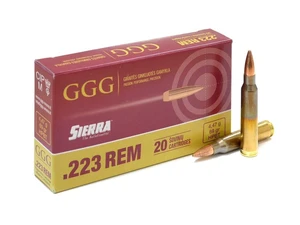 Náboje FMJ GGG® 223 Rem. / HPBT 69 grn Nosler / 20 ks (Farba: Viacfarebná)