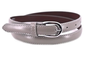 Dámský úzký kožený opasek Arteddy - taupe 2 / 110