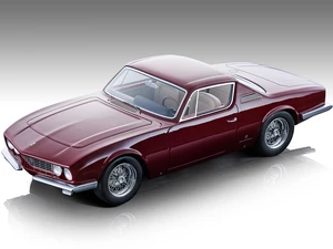 1967 Ferrari 330 GTC Michelotti Coupe Rosso Mugello Red "Mythos Series" Limited Edition to 160 pieces Worldwide 1/18 Model Car by Tecnomodel