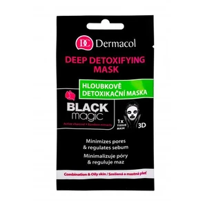 Dermacol Black Magic 1 ks pleťová maska pre ženy na všetky typy pleti; na mastnú pleť; na problematickú pleť s akné