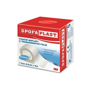 3M™ SPOFAPLAST 432 Fixační náplast z transparentní fólie 5 m x 25 mm