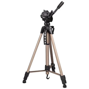 Statív Hama STAR 61 (4161) strieborný statív na fotoaparát alebo videokameru • závit 1/4" (6,4 mm) • 3dielne vysúvacie nohy • 2 vodováhy • 3cestná hla