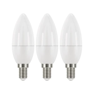 Súprava 3 LED žiaroviek EMOS Classic Candle Warm White, 6W E14