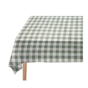 Obrus Really Nice Things Mantel Green Vichy, 140 x 140 cm