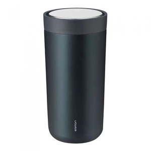 Becher Stelton „To Go Click Soft Steel Black Metallic“, 0,4 l