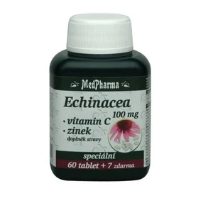 MEDPHARMA Echinacea 100 mg + vitamin C + zinek 67 tablet