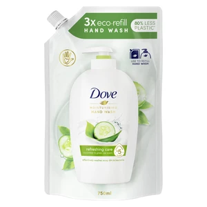 Dove Refreshing Care tekuté mydlo náhradná náplň 750 ml