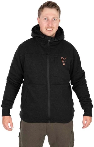 Fox bunda Collection Sherpa Hoody Black Orange vel.XL