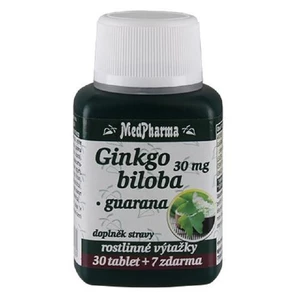 MEDPHARMA Ginkgo biloba + guarana 37 tablet