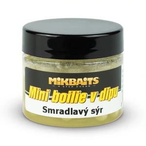 Mikbaits mini boilie v dipe 6-8 mm 50 ml-smradľavý syr