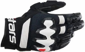 Alpinestars Halo Leather Gloves Black/White XL Mănuși de motocicletă