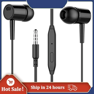 3.5mm Wired Earphones In-Ear Sport Headphones With Mic Earbuds Wired Earphones For Phones Iphone Samsung