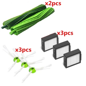 3*Hepa Filter + 3*Side Brush +2* Brush Roll for iRobot Roomba i7 E5 E6 I Series Robot Vacuum Cleaner Replacement Spare Parts