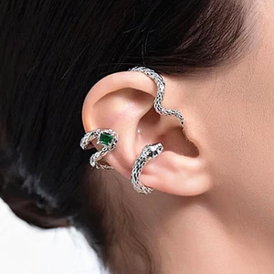 1 PC Trendy Snakes Ear Cuffs Clips Non Perforated Punk Geometric Animal Earring for Women Men Hot Jewelry Gifts
