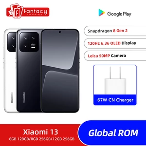 Global ROM Xiaomi 13 5G Snapdragon 8 Gen 2 54MP Triple Camera The new sensor of IMX8 120Hz 67W Fast Charger Mi 13 MIUI 14