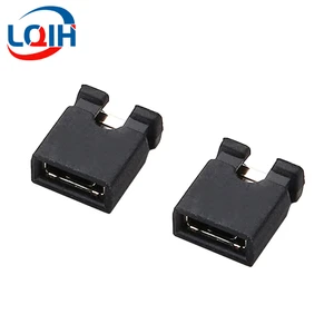 100PCS 2.0mm Pitch Jumper Cap Short Circuit Cap Spacing Headers Wire Housings Black