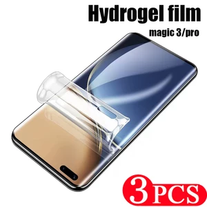 3Pcs 9D full cover for Honor magic X9A 4 3 5 Ultimate lite pro plus Hydrogel film Not Glass X40 screen protector protective film