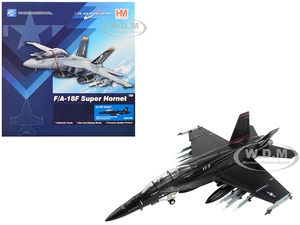 Boeing F/A-18F Super Hornet Fighter Aircraft "Vandy I VX-9" (2023) United States Navy (Full Weapon Load) "Air Power Series" 1/72 Diecast Model by Hob