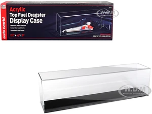 Acrylic Top Fuel Dragster Collectible Display Show Case for 1/24 Scale Model Cars by Auto World