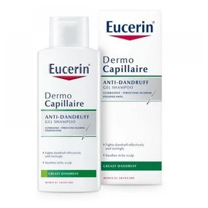 EUCERIN DermoCapillaire Gelový šampon proti mastným lupům 250 ml