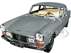 1967 Peugeot 404 Coupe Graphite Gray 1/18 Diecast Model Car by Norev