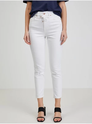 Białe jeansy damskie slim fit ORSAY - Kobieta