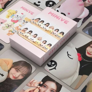 55Pcs/Set Kpop IVE MINIVE POP UP Lomo Photocards I FEEL Queen Ablum (G)I-DLE Postcard Lomo Cards Photocard Print Fans Gift