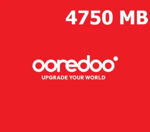 Ooredoo 4750 MB Data Mobile Top-up MM