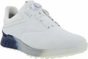 Ecco S-Three BOA Mens Golf Shoes White/Blue Dephts/White 40 Calzado de golf para hombres