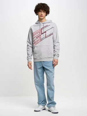 Big Star Man's Hoodie 157915 Grey-901