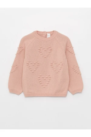 LC Waikiki Crew Neck Long Sleeve Baby Girl Knitwear Sweater