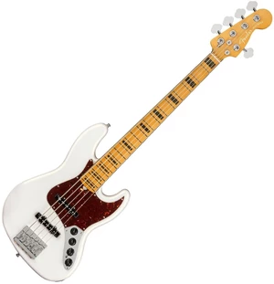 Fender American Ultra Jazz Bass V MN Arctic Pearl 5-strunová basgitara