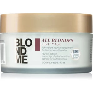 Schwarzkopf Professional Blondme All Blondes Light vyživující maska pro jemné až normální vlasy 200 ml