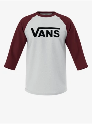 White and burgundy men's T-shirt VANS - Men