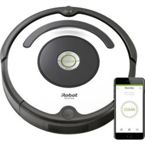 Robotický vysavač iRobot R675 stříbrná, černá