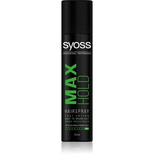 Syoss Max Hold lak na vlasy s extra silnou fixáciou mini 75 ml